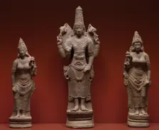 Vishnu with Shri, and Bhu, 900-950. Creator: Unknown