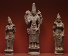 Vishnu with Shri, and Bhu, 900-950. Creator: Unknown