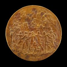 Vision of People Approaching a Vine [reverse], c. 1550. Creator: Leone Leoni