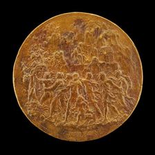 Vision of People Approaching a Vine [reverse], c. 1550. Creator: Leone Leoni