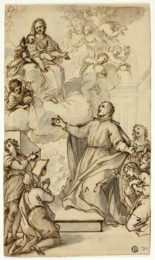Vision of Philip Neri, n.d. Creator: Anthony van Dyck