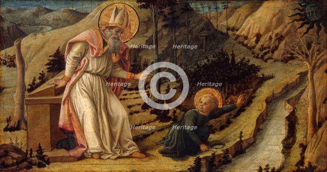 Vision of St Augustine, 1452. Creator: Filippo Lippi.