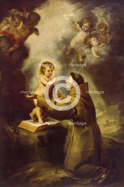 Vision of St Antony of Padua, 1670. Creator: Bartolomé Esteban Murillo.