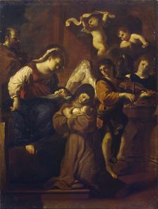 Vision of St Clare, 1618. Creator: Guercino
