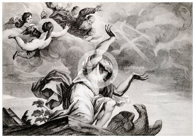'Vision of St John the Evangelist', 1937. Artist: Andrea Zucchi