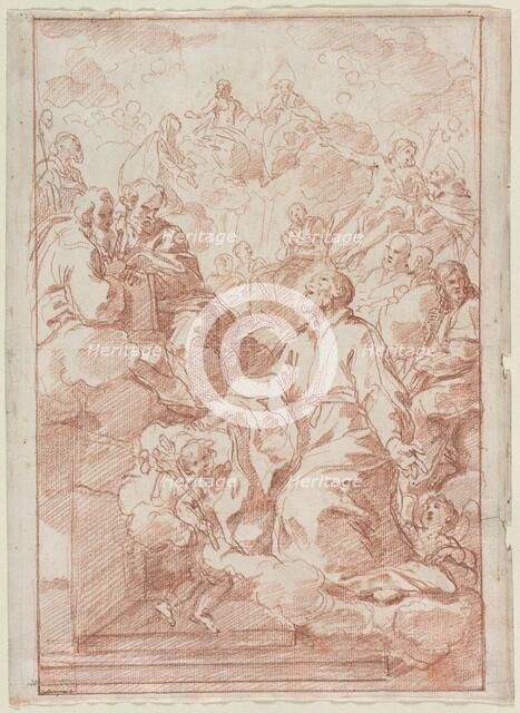 Vision of St. Philip Neri, c. 1673-75. Creator: Carlo Maratti (Italian, 1625-1713).