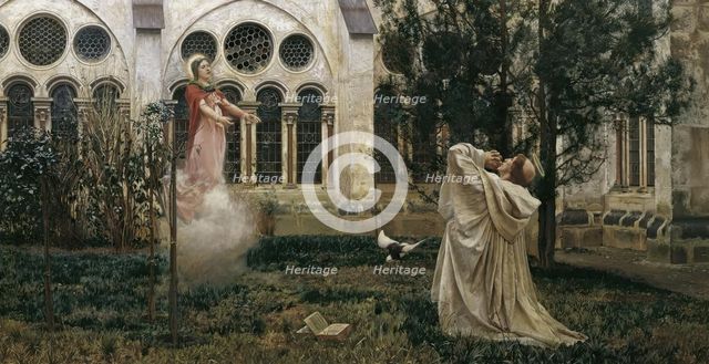Vision of Saint Bernard, 1882. Creator: Wilhelm Bernatzik.