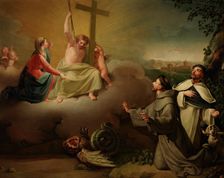 Vision of Saint Francis and Saint Dominic de Guzmán, c1787. Creator: Zacarias Gonzalez Velazquez