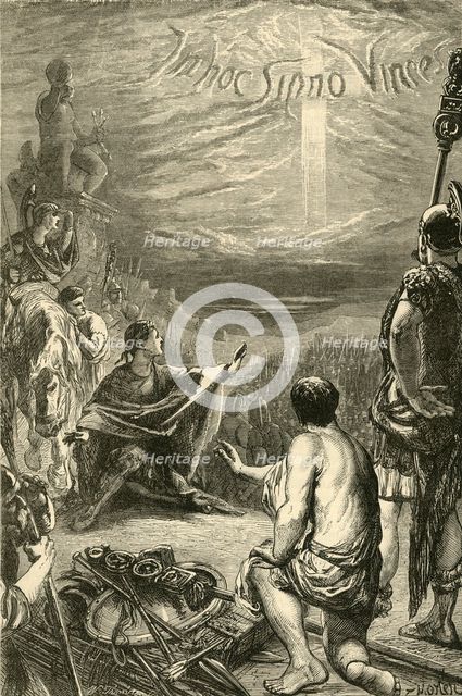 'Vision of the Cross at Saxa Rubra', 1890.   Creator: Unknown.