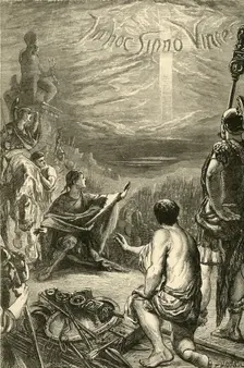 Vision of the Cross at Saxa Rubra 1890. Creator: Unknown