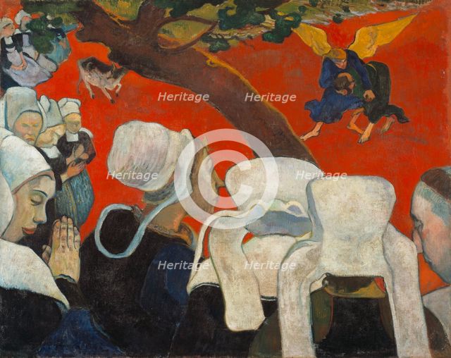 Vision after the Sermon (Jacob Wrestling with the Angel), 1888.