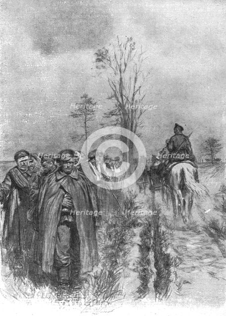 'Visions de guerre sur le front russe; …des blesses, tours atteints a la main ou a la tete..., 1916. Creator: Unknown.