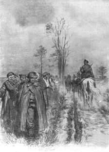 Visions de guerre sur le front russe; …des blesses, tours atteints a la main ou a la tete..., 1916. Creator: Unknown