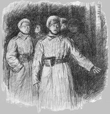 Visions de guerre sur le front Russe; Je compris que ces hommes disaient la verite 1916. Creator: Unknown