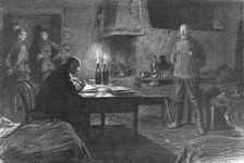 Visions de guerre sur le front Russe; …pendant qu'interrompant sa marche de fauve en..., 1916. Creator: Unknown