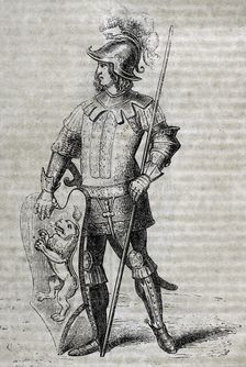 Visigothic Hispania - Goth prince, 1852. Creator: Unknown