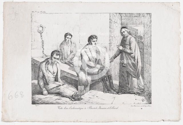 Visit of a Clergyman to Bastide, Sausion, and Collard, ca. 1825. Creator: Sebastien Coeure.