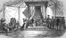 Visit of an English Family to a Tartar Chief in the Crimea 1854. Creator: Unknown