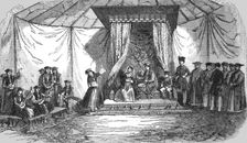 Visit of an English Family to a Tartar Chief in the Crimea 1854. Creator: Unknown