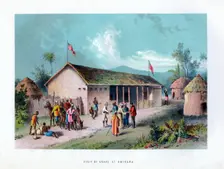 Visit of Arabs at Kwirara (c1875)