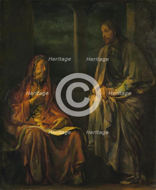 Visit of Nicodemus to Christ, 1880. Creator: John La Farge.