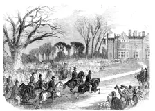 Visit of Prince Albert to Colchester - Arrival of His Royal Highness and Staff at Wavenhoe Park, 185 Creator: Edmund Evans