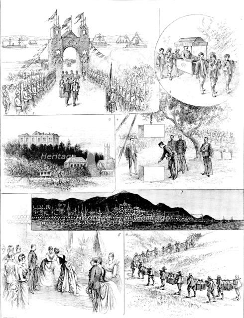 Visit of the Duke and Duchess of Connaught to Hong-Kong, 1890. Creator: Carl Hentschel.