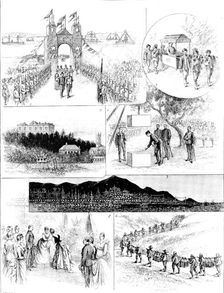 Visit of the Duke and Duchess of Connaught to Hong-Kong, 1890. Creator: Carl Hentschel