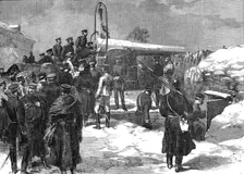 Visit of the German Prince Imperial (Crown Prince of Prussia) to Mont Valerién, 1871. Creator: Unknown