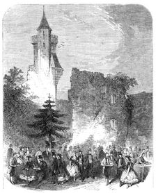 Visit of the King of Prussia to the Emperor of the French at Compiegne: the Luncheon at... 1861. Creator: Unknown