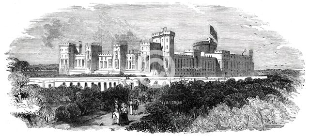 Visit of the King of the French to Queen Victori...Windsor Castle, 1844. Creator: Stephen Sly.