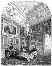 Visit of the King of the French to Queen Victoria - The King's Closet, Windsor Castle, 1844. Creator: Stephen Sly