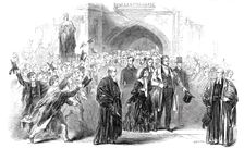 Visit of the King of the French and Queen Victoria to Eton College, 1844. Creator: Smyth