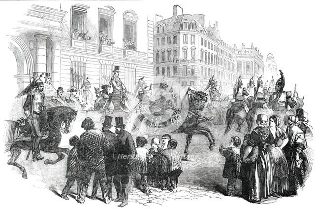 Visit of the President Louis Napoleon to the Garrison of Paris, 1850. Creator: Unknown.
