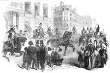 Visit of the President Louis Napoleon to the Garrison of Paris, 1850. Creator: Unknown