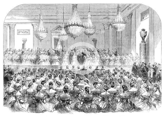 Visit of the Prince and Princess of Wales to Denmark: concert at Christiansborg Palace..., 1864. Creator: Unknown.