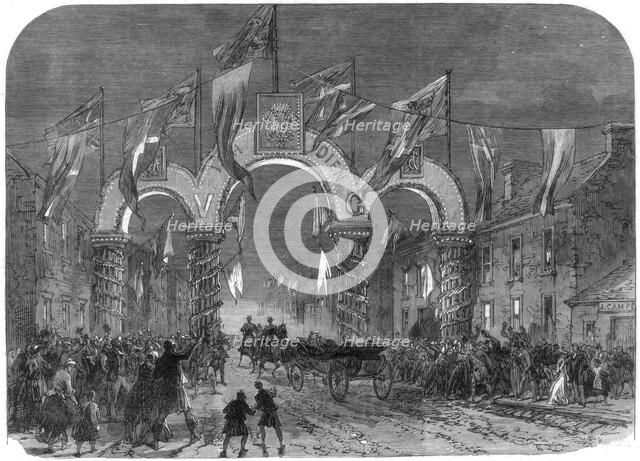 Visit of the Prince and Princess of Wales to Dunrobin Castle, Scotland, 1866. Artist: Unknown