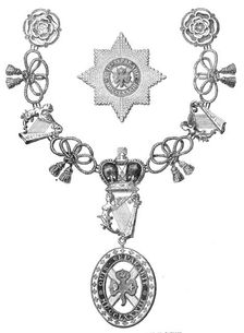 Visit of the Prince and Princess of Wales to Ireland: [regalia]... of a Knight of St. Patrick, 1868. Creator: Unknown