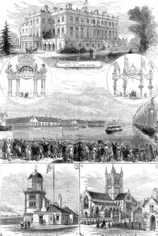 Visit of the Prince and Princess of Wales to Liverpool, 1881. Creator: Unknown