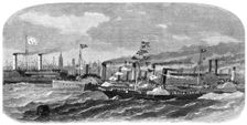 Visit of the Prince and Princess of Wales to Liverpool: the excursion on the River Mersey, 1865. Creator: Smyth