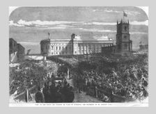 Visit of the Prince and Princess of Wales to Liverpool. The Procession to St. George's Hall 1865
