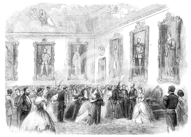 Visit of the Prince and Princess of Wales to Sweden:...ball given by the Dowager of Sweden..., 1864. Creator: Unknown.