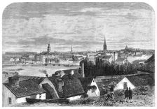 Visit of the Prince and Princess of Wales to Sweden: general view of the city of Stockholm, 1864. Creator: Unknown
