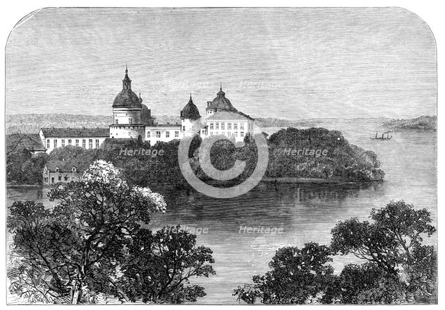 Visit of the Prince and Princess of Wales to Sweden: the Royal Palace of Gripsholm…, 1864. Creator: Unknown.