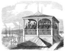 Visit of the Prince and Princess of Wales to Sweden: the royal party viewing Stockholm..., 1864. Creator: Mason Jackson