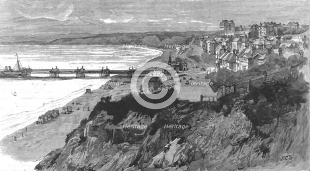 ''Visit of the Prince of Wales to Bournemouth; View of Bournemouth form the East Cliff',1890. Creator: Unknown.