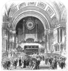 Visit of the Prince of Wales to Leeds: the Mayor's Ball at the Townhall, 1868. Creator: Unknown
