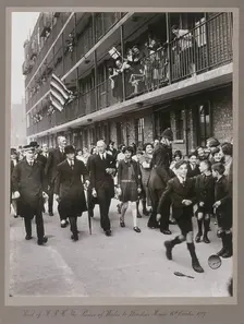 Visit of the Prince of Wales to Shoreditch, London, 18th October 1927. Artist: Anon