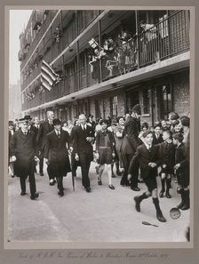 Visit of the Prince of Wales to Shoreditch, London, 18th October 1927. Artist: Anon
