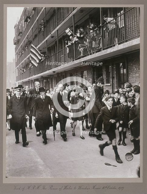 Visit of the Prince of Wales to Shoreditch, London, 18th October 1927. Artist: Anon